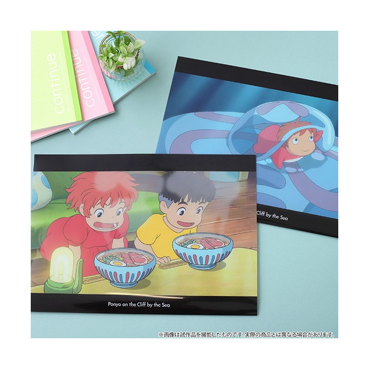 Chemise A4 Ponyo & Sosuke ramen - Ponyo sur la falaise