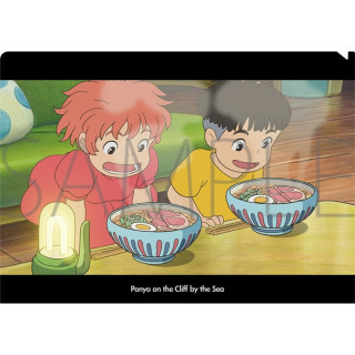 Chemise A4 Ponyo & Sosuke ramen - Ponyo sur la falaise