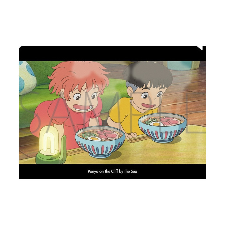 Chemise A4 Ponyo & Sosuke ramen - Ponyo sur la falaise