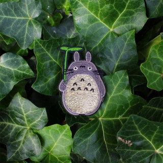Broche Cannetille Totoro gris - Mon Voisin Totoro
