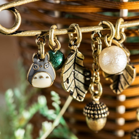 Broche épingle à nourrice Totoro & Feuilles - Mon Voisin Totoro