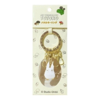 PORTE-CLÉS TOTORO BLANC METAL JL34 – MON VOISIN TOTORO