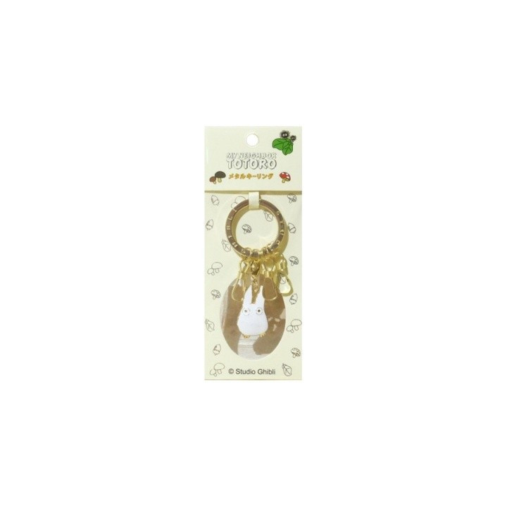 PORTE-CLÉS TOTORO BLANC METAL JL34 – MON VOISIN TOTORO