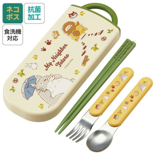 Set Baguettes Cuillère Fourchette Totoro & Chatbus - Mon Voisin Totor