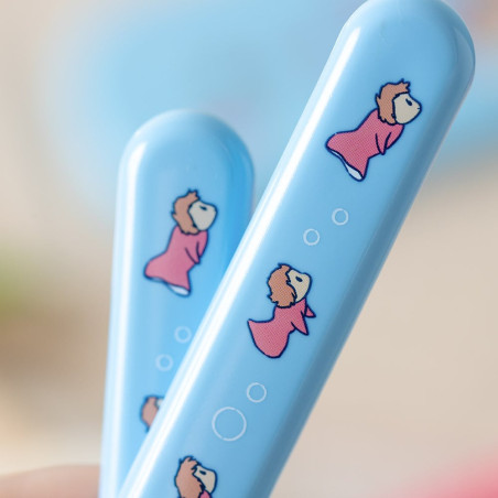 Set Baguettes Cuillère Fourchette Ponyo dans la mer - Ponyo sur la fa