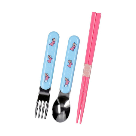 Set Baguettes Cuillère Fourchette Ponyo dans la mer - Ponyo sur la fa