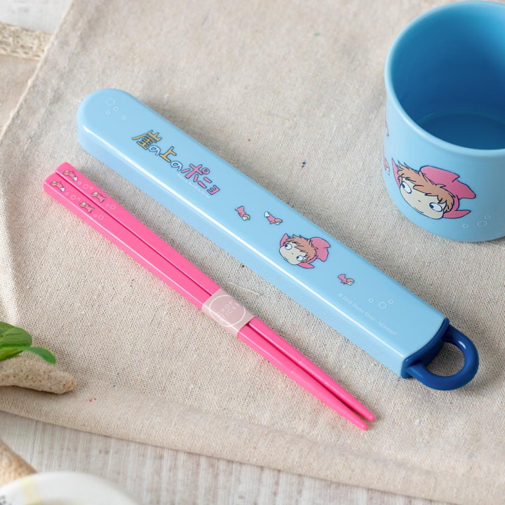 Boîte de Baguettes 16,5cm Ponyo dans la mer - Ponyo sur la falaise