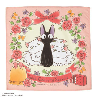 Mouchoir Famille des chats 43 x 43 cm - Kiki la petite sorcière