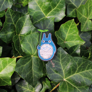 Broche Cannetille Totoro bleu - Mon voisin Totoro