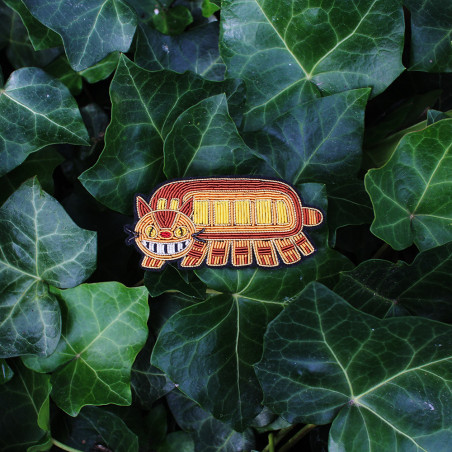 Embroidered Jewel Brooch Catbus - My Neighbor Totoro