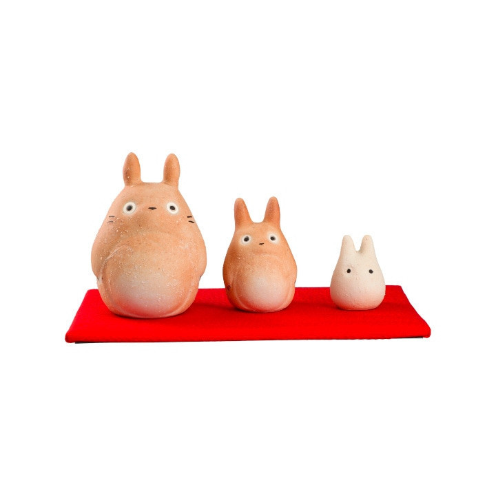 Trois Statuettes Totoro Shigaraki - Mon Voisin Totoro