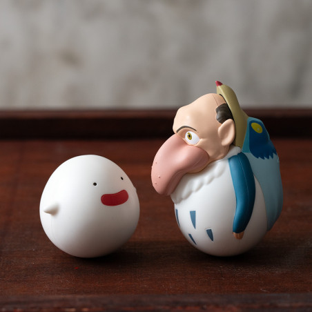 Pack 2 Figurines Roly-poly Héron & Warawara - Le Garçon et le Héron