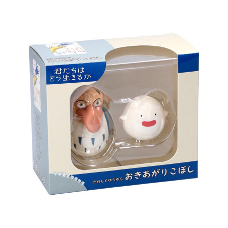 Pack 2 Figurines Roly-poly Héron & Warawara - Le Garçon et le Héron