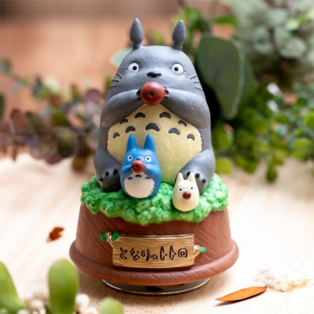 Grande Statue Musicale Totoro joue de l’ocarina - Mon Voisin Totoro