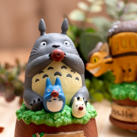 Grande Statue Musicale Totoro joue de l’ocarina - Mon Voisin Totoro