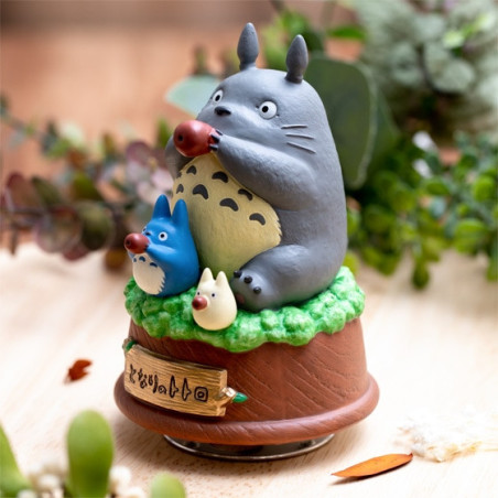 Grande Statue Musicale Totoro joue de l’ocarina - Mon Voisin Totoro