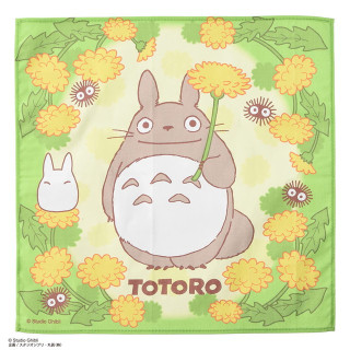 Mouchoir Silhouette Totoro Pissentlit 43 x 43 cm - Mon VoisinTotoro