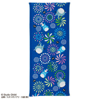 Serviette Imabari Totoro Feux d'artifice 34x80 cm - Mon Voisin Totoro