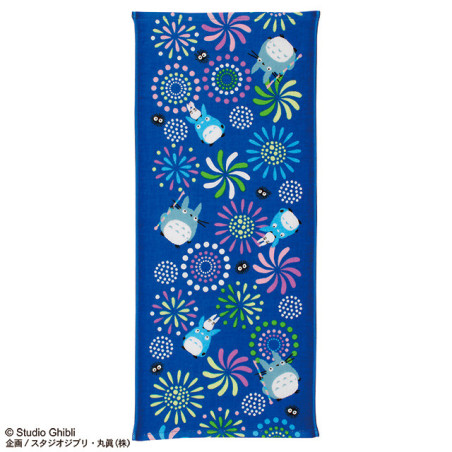 Serviette Imabari Totoro Feux d'artifice 34x80 cm - Mon Voisin Totoro