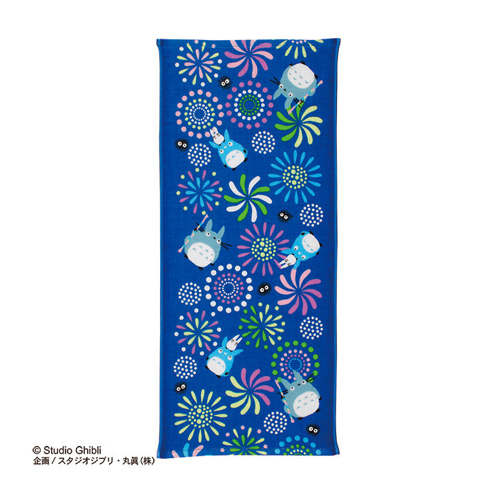 Serviette Imabari Totoro Feux d'artifice 34x80 cm - Mon Voisin Totoro