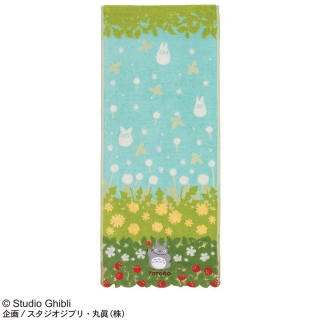 Serviette Totoro Fleurs & Fraises 34x80 cm - Mon Voisin Totoro