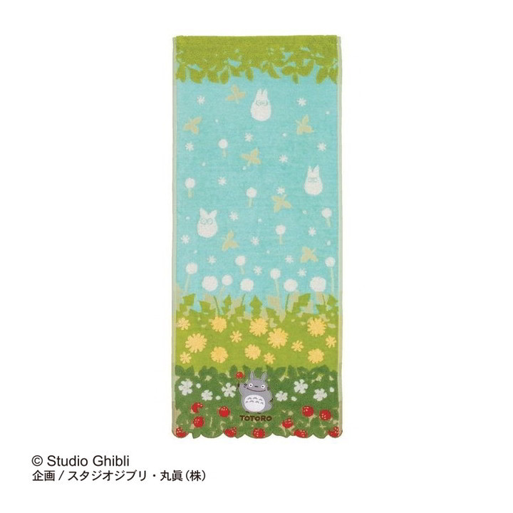 Serviette Totoro Fleurs & Fraises 34x80 cm - Mon Voisin Totoro