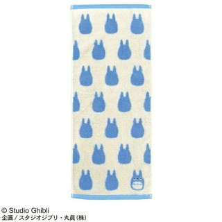 Serviette Silhouette Totoro Bleu 33x80 cm - Mon Voisin Totoro