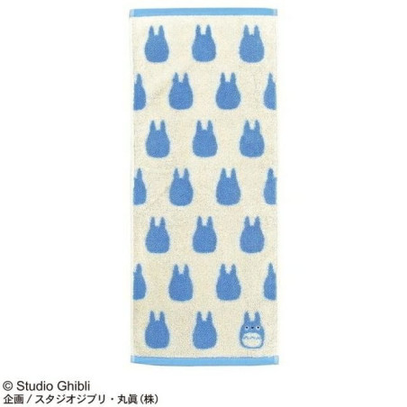 Serviette Silhouette Totoro Bleu 33x80 cm - Mon Voisin Totoro