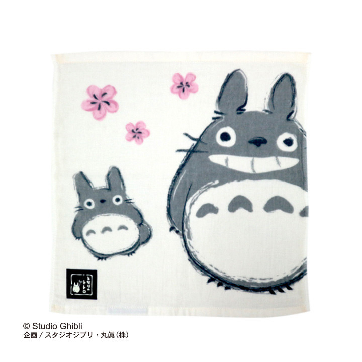 Mini Serviette Imabari Totoro Sakura 34x36 cm - Mon Voisin Totoro
