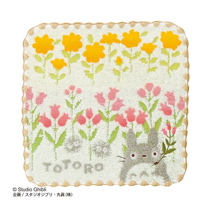 Mini Towel Totoro Wild flowers 25x25 cm - My Neighbor Totoro