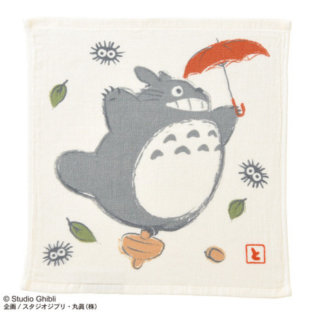 Imabari Mini Towel Big Totoro Umbrella 34X36 cm - My Neighbor Totoro