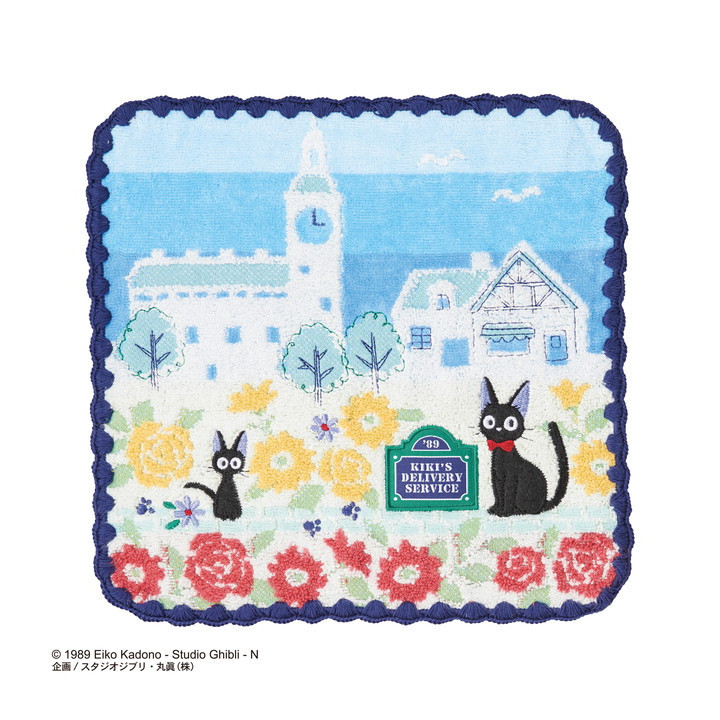 Mini Serviette Rues de Paris 25x25 cm - Kiki la petite sorcière
