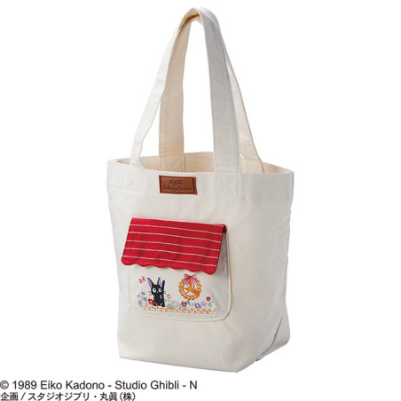 Tote bag Jiji Au milieu des fleurs - Kiki la petite sorcière