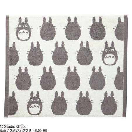 Grande Serviette Silhouette Totoro Gris 50x60 cm - Mon Voisin Totoro