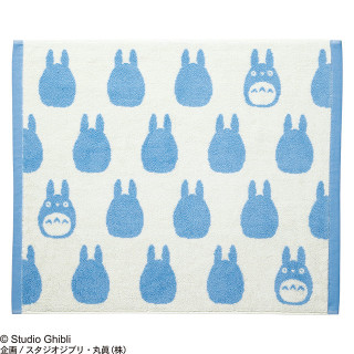 Grande Serviette Silhouette Totoro Bleu 50x60 cm - Mon Voisin Totoro