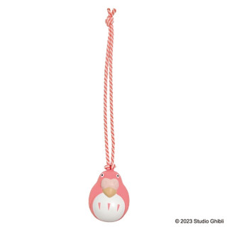 Strap Clochette Netsuke Perruche Rouge - Le Garçon et le Héron