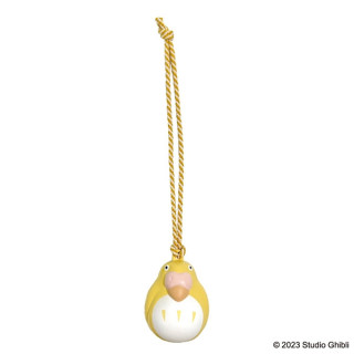 Strap Clochette Netsuke Perruche Jaune - Le Garçon et le Héron
