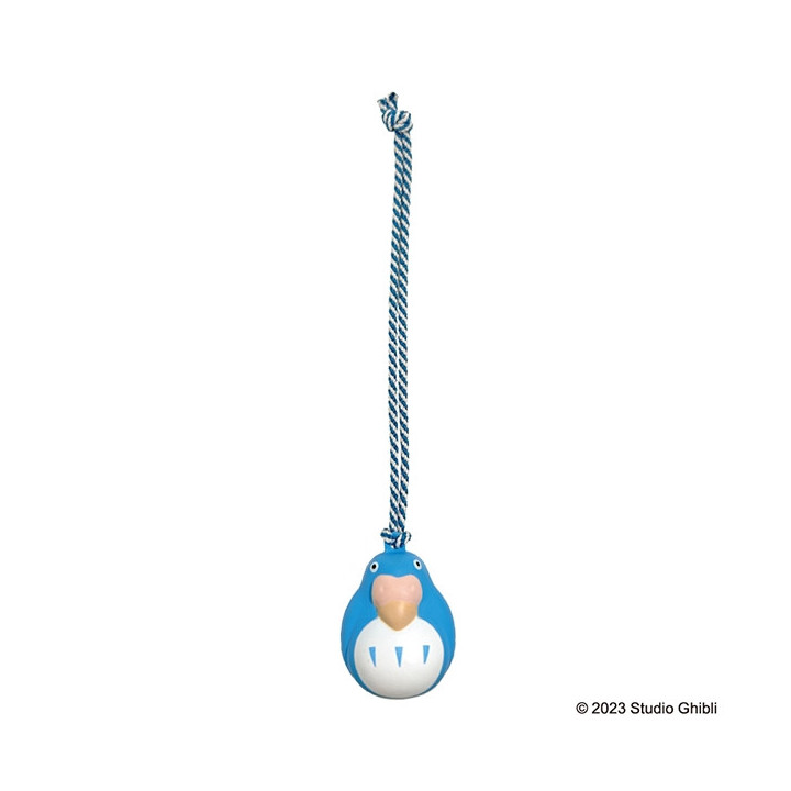 Strap Clochette Netsuke Perruche Bleue - Le Garçon et le Héron