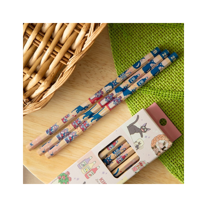 Set de 12 Crayons 2B Jiji & Kiki Shopping - Kiki la petite sorcière