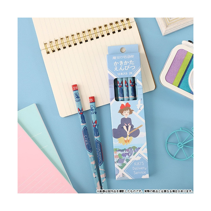 Set de 12 Crayons 2B Kiki vole - Kiki la petite sorcière