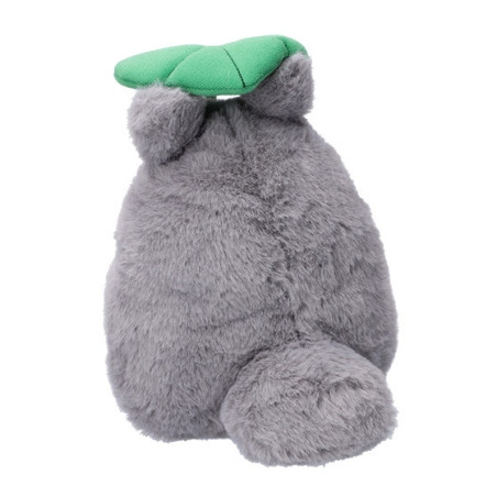 Peluche Nakayoshi Totoro Gris avec feuille - Mon Voisin Totoro