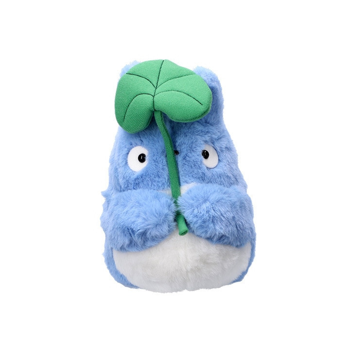 Peluche Nakayoshi Totoro Bleu avec feuille - Mon Voisin Totoro