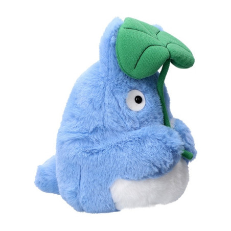Peluche Nakayoshi Totoro Bleu avec feuille - Mon Voisin Totoro
