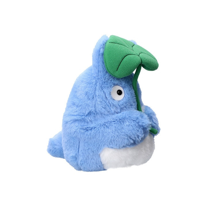 Peluche Nakayoshi Totoro Bleu avec feuille - Mon Voisin Totoro