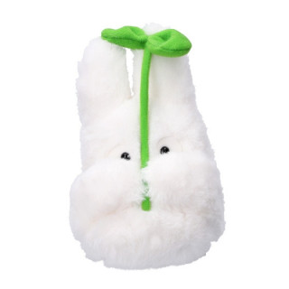 Peluche Nakayoshi Totoro Blanc avec feuille - Mon Voisin Totoro