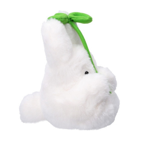 Peluche Nakayoshi Totoro Blanc avec feuille - Mon Voisin Totoro