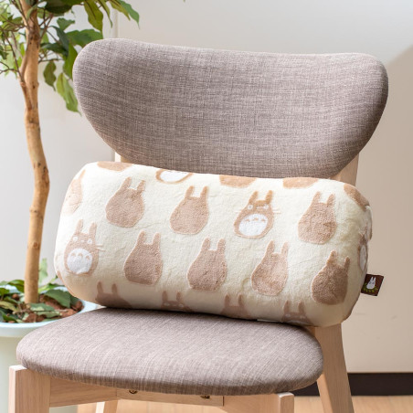 Coussin brique moiré Totoro silhouette   - Mon Voisin Totoro