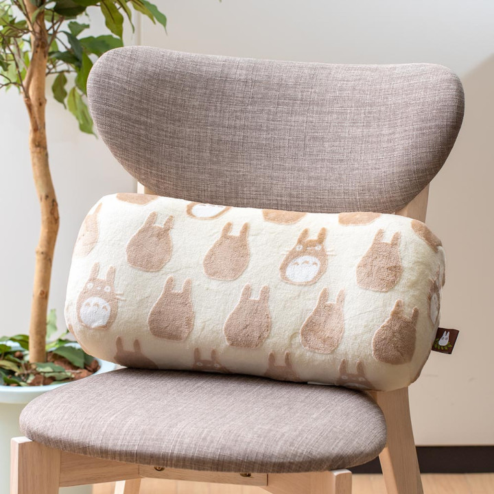 Coussin brique moiré Totoro silhouette   - Mon Voisin Totoro