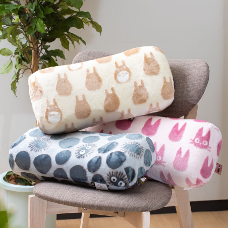 Coussin brique moiré Totoro silhouette   - Mon Voisin Totoro