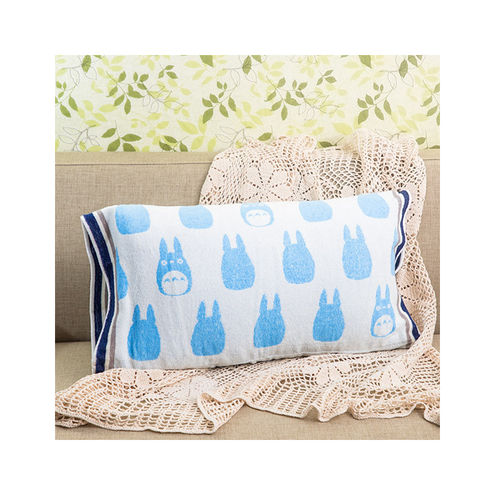 Taie d'oreiller Silhouette Totoro Bleu - Mon Voisin Totoro 